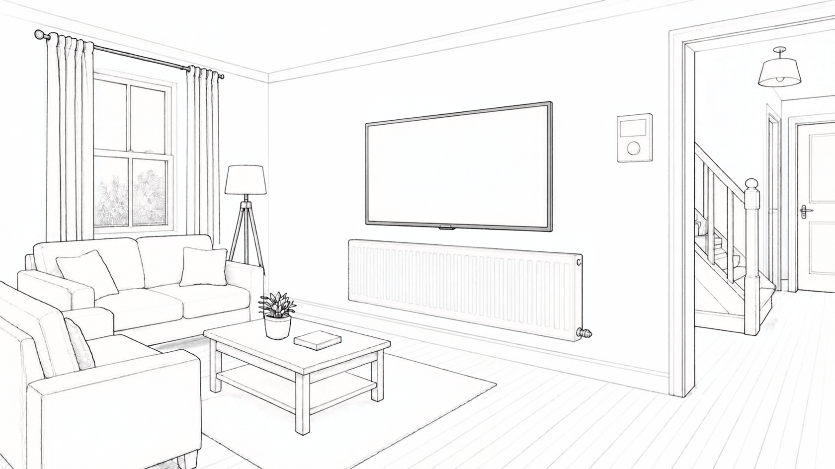 Central Heating Installation Liverpool & North West Illustration