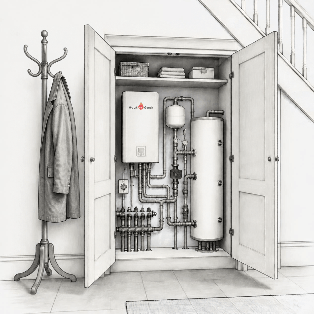 Heat Geek Heat Pump Installation Liverpool & North West Illustration