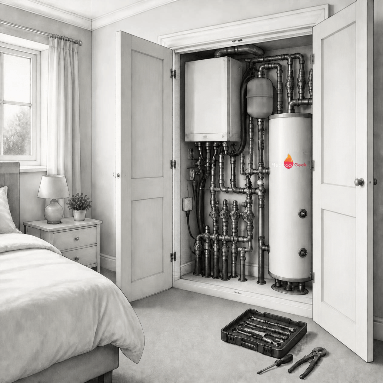 Heat Geek Heat Pump Servicing Liverpool & North West Illustration