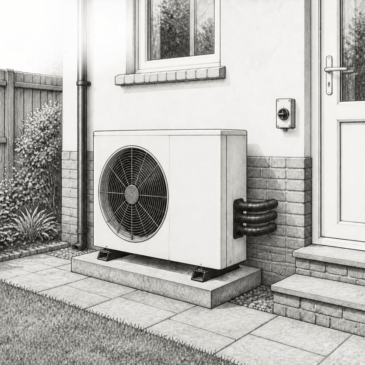 Heat Pump Installation Liverpool & North West Illustration