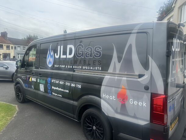 JLD Gas & Renewables Van & Heat Geek Van