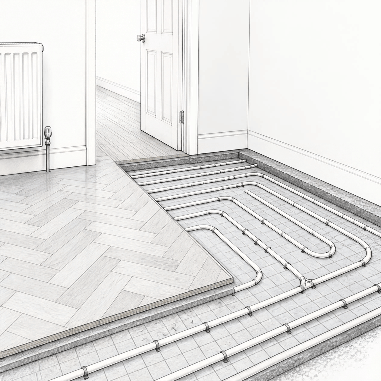 Underfloor Heating Installation Liverpool & North West Illustration